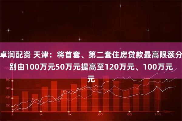 卓润配资 天津：将首套、第二套住房贷款最高限额分别由100万元50万元提高至120万元、100万元