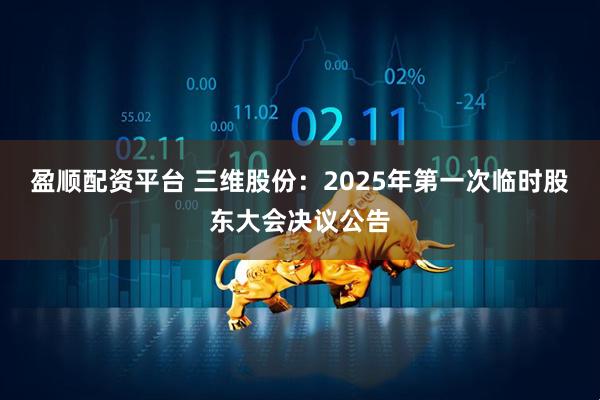 盈顺配资平台 三维股份：2025年第一次临时股东大会决议公告
