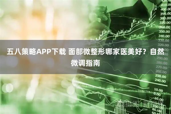 五八策略APP下载 面部微整形哪家医美好？自然微调指南